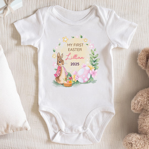 My First Easter, Rabbit and Easter Eggs Design