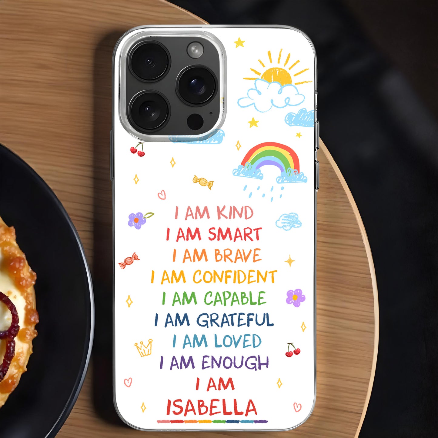 I Am Kind, I Am Smart, Empowering Phone Case Design
