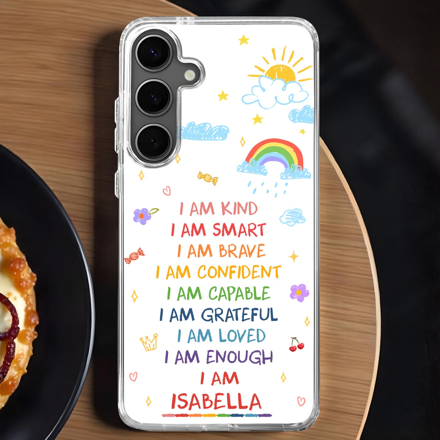 I Am Kind, I Am Smart, Empowering Phone Case Design