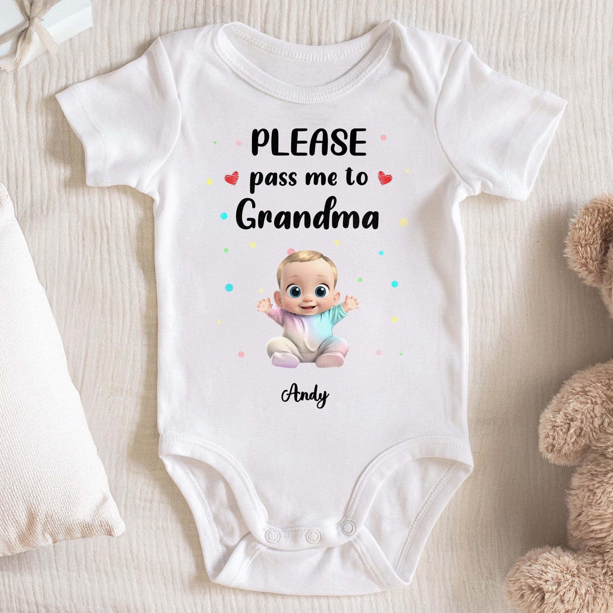 Pass Me to Grandma Onesie main image 0