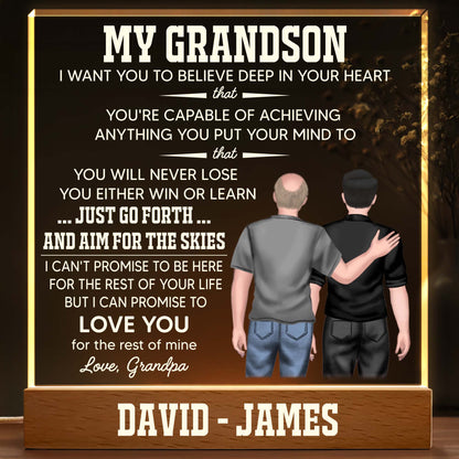 My Grandson Believe In Yourself, Grandpa And Grandson, Forest
