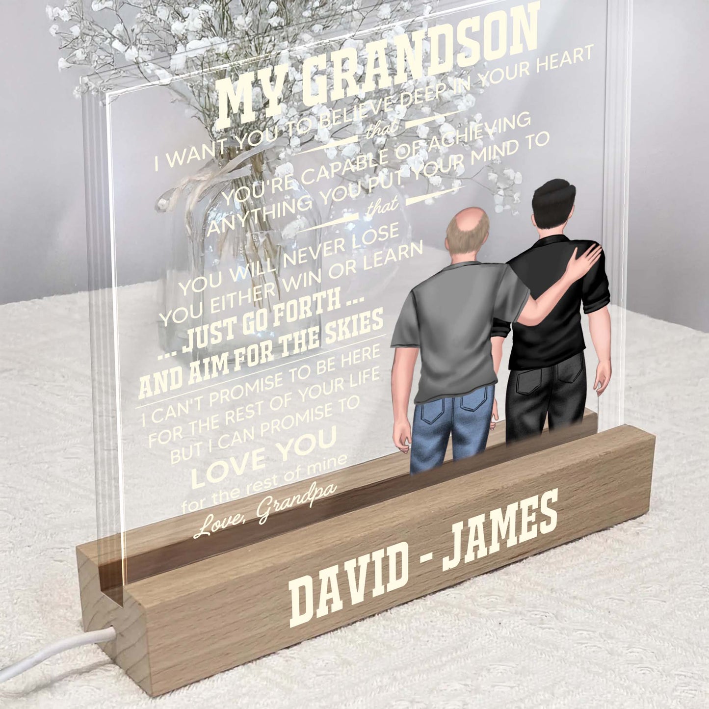 My Grandson Believe In Yourself, Grandpa And Grandson, Forest