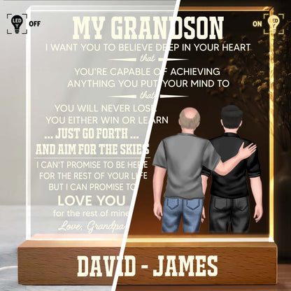 My Grandson Believe In Yourself, Grandpa And Grandson, Forest