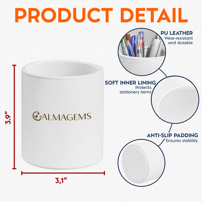 Charming Personalized Scene With School Supplies And Cartoon Character - Personalized Pen Holder - GRK051_PENH