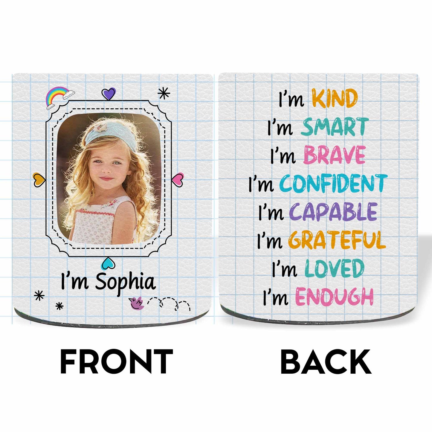 I'm [Name] Notebook Paper Design Pen Holder