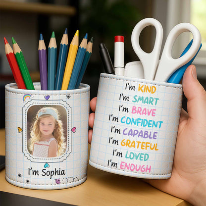 Portabolígrafos con diseño de papel de cuaderno de [Nombre] - Portabolígrafos personalizado - GRK053_PENH