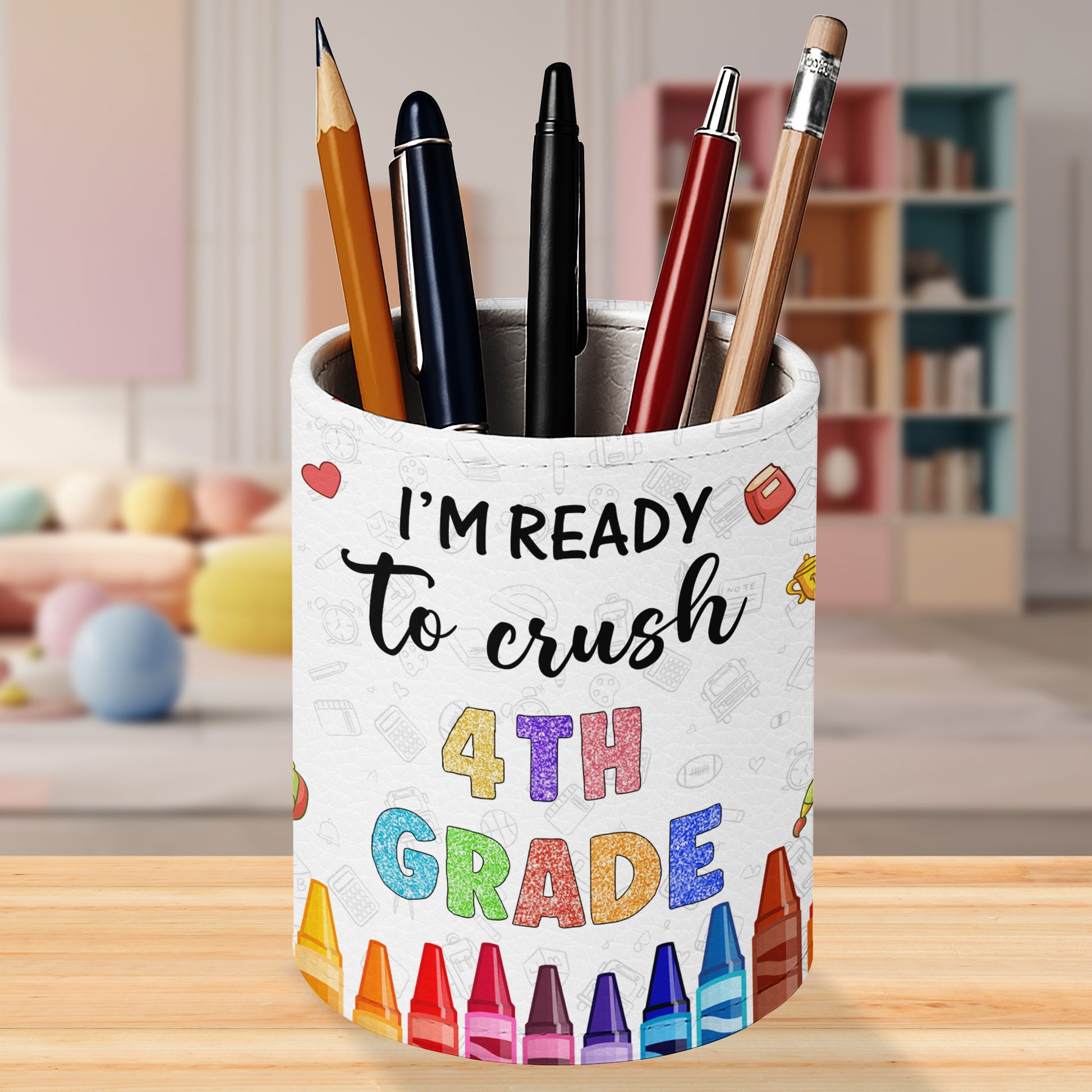 I'm Ready to Crush 4th Grade With School Books and Supplies