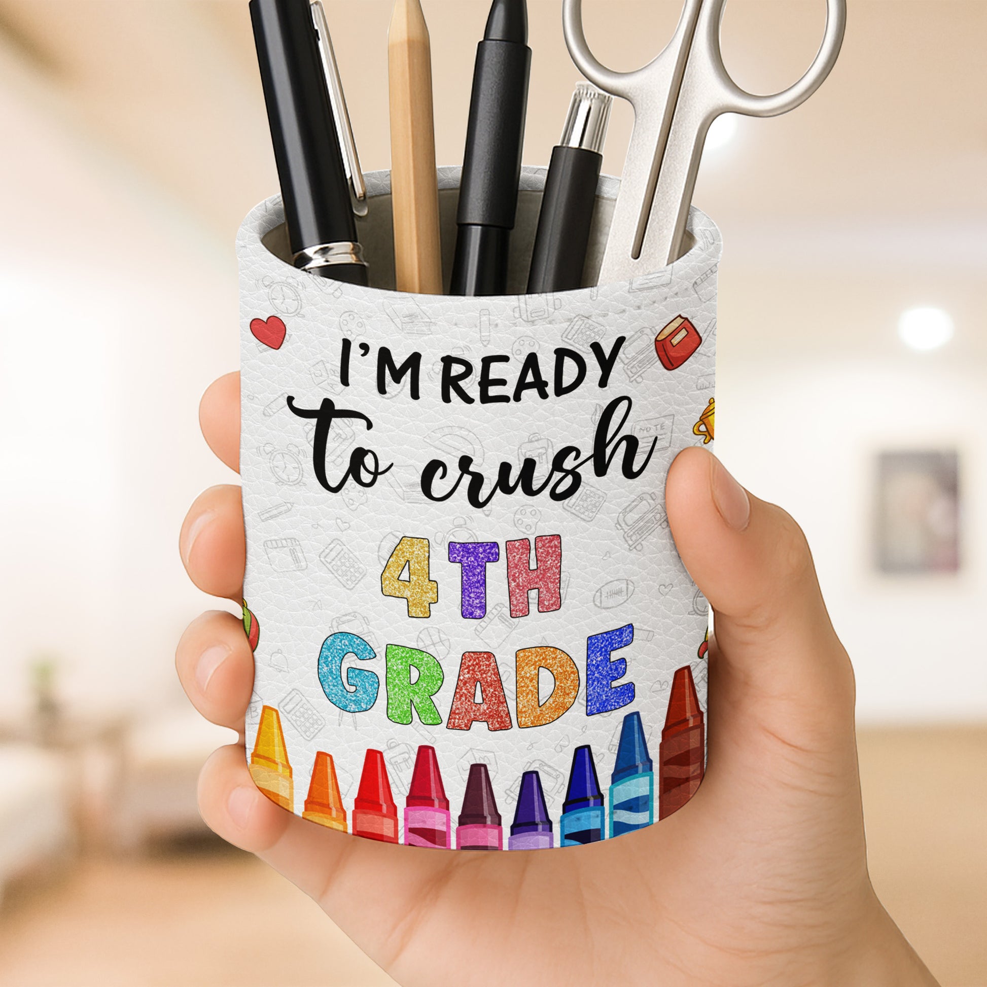 I'm Ready to Crush 4th Grade With School Books and Supplies