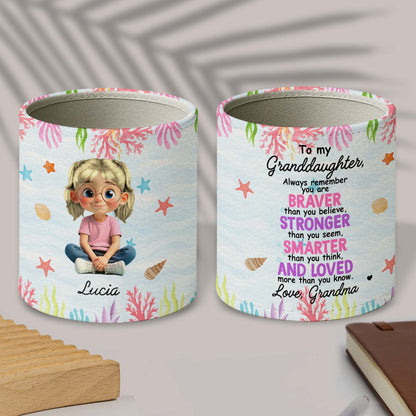 A Girl and Her Ocean Wonders, Starfish and Seashells