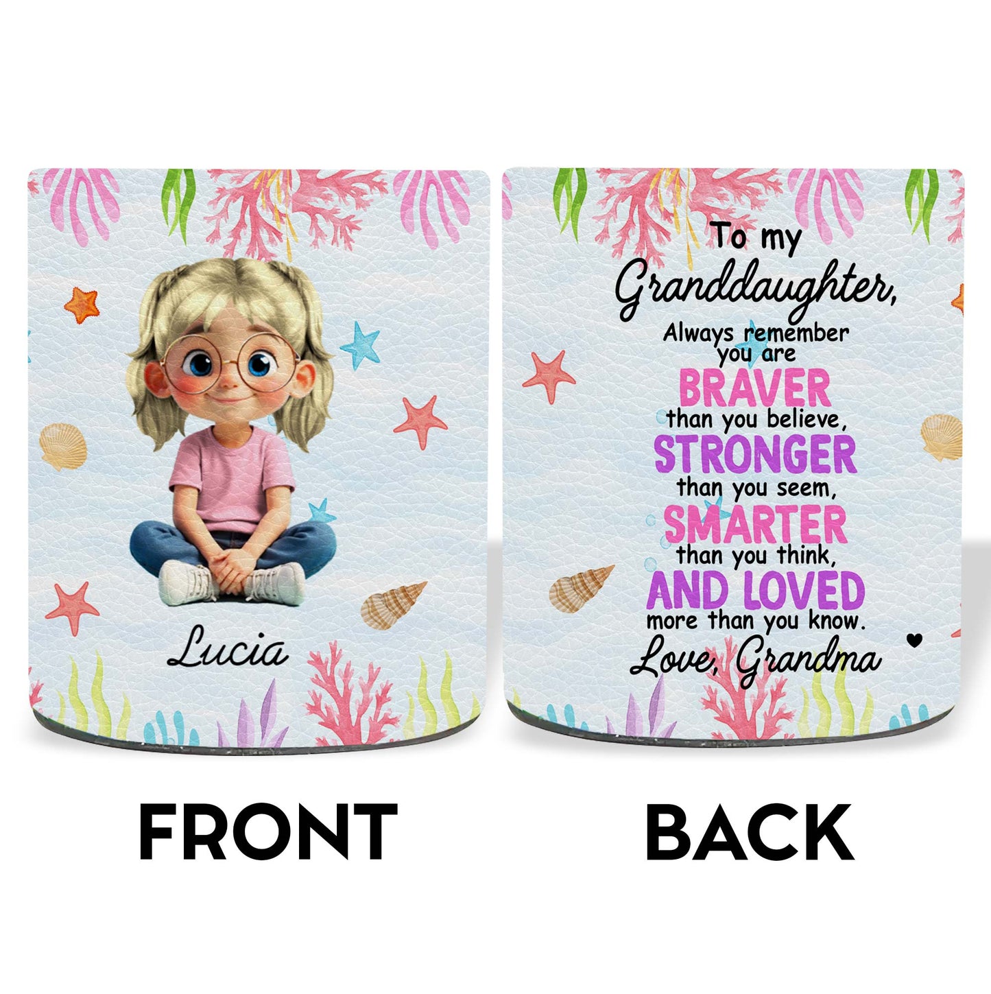 A Girl and Her Ocean Wonders, Starfish and Seashells