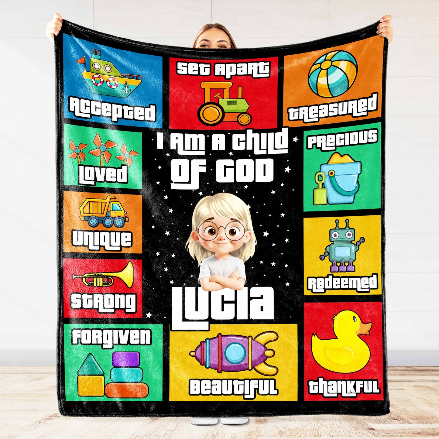 I Am A Child Of God, Rocket, Tractor, Robot, Spaceship