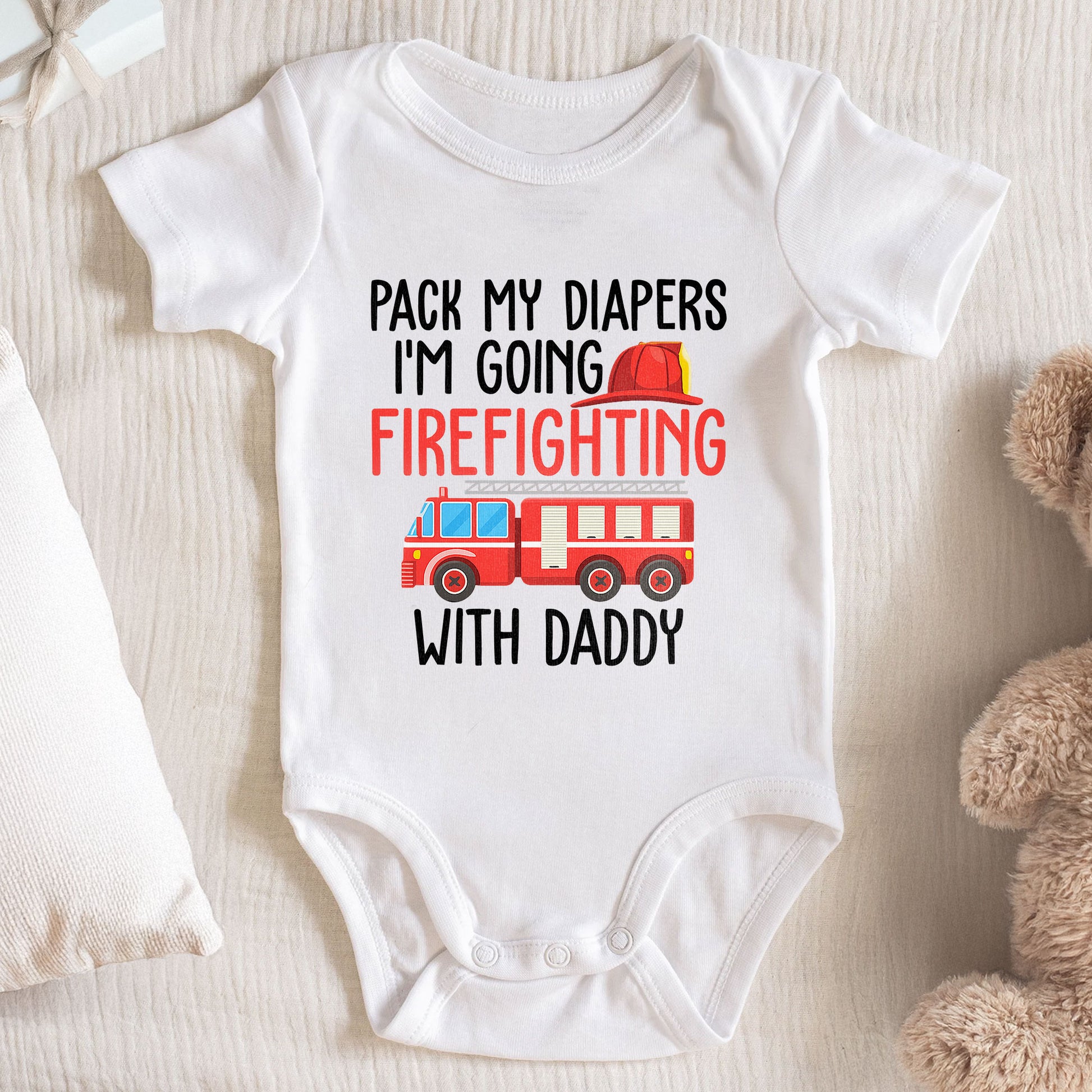 Pack My Diapers Going Firefighting With Daddy