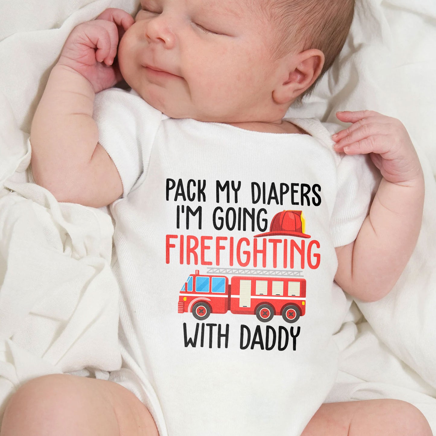 Pack My Diapers Going Firefighting With Daddy