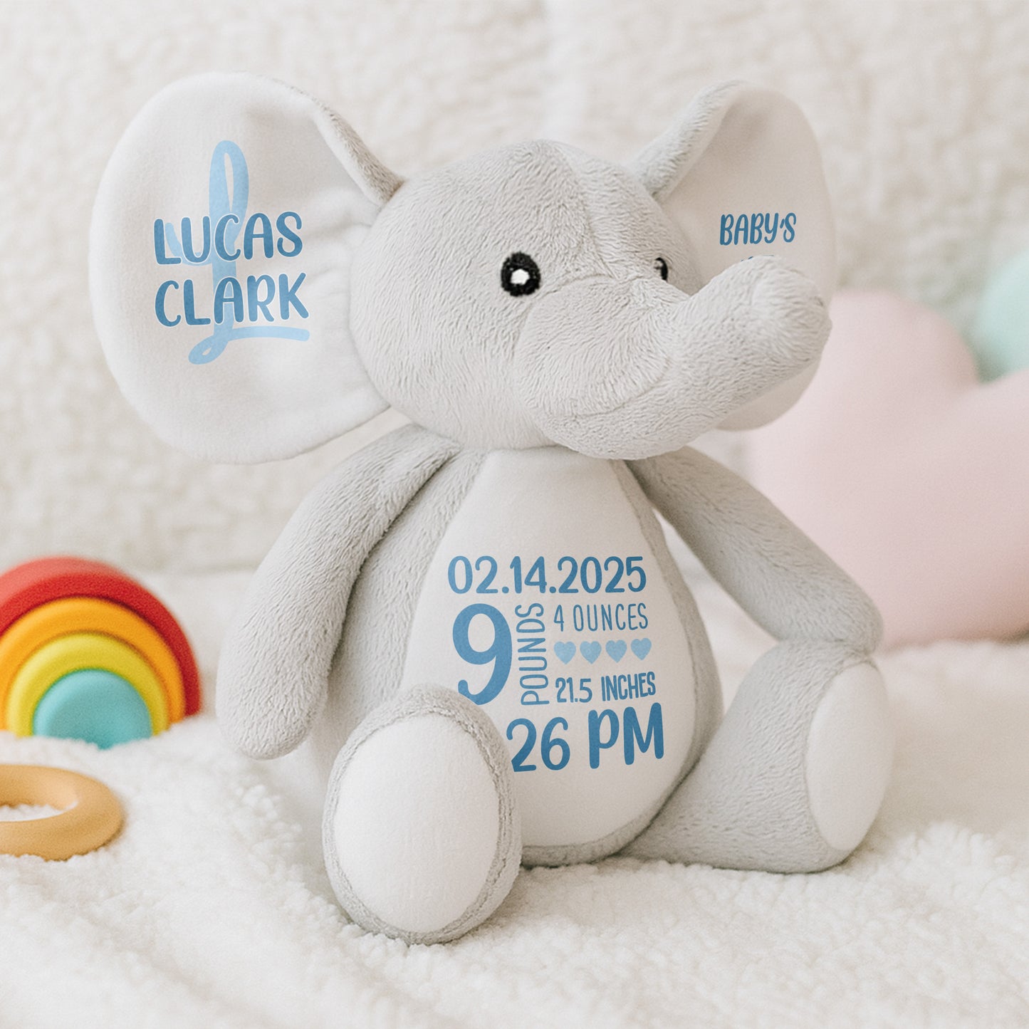 Baby's 1st Christmas Elephant Stuffed Animal