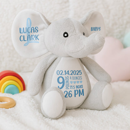 Baby's 1st Christmas Elephant Stuffed Animal