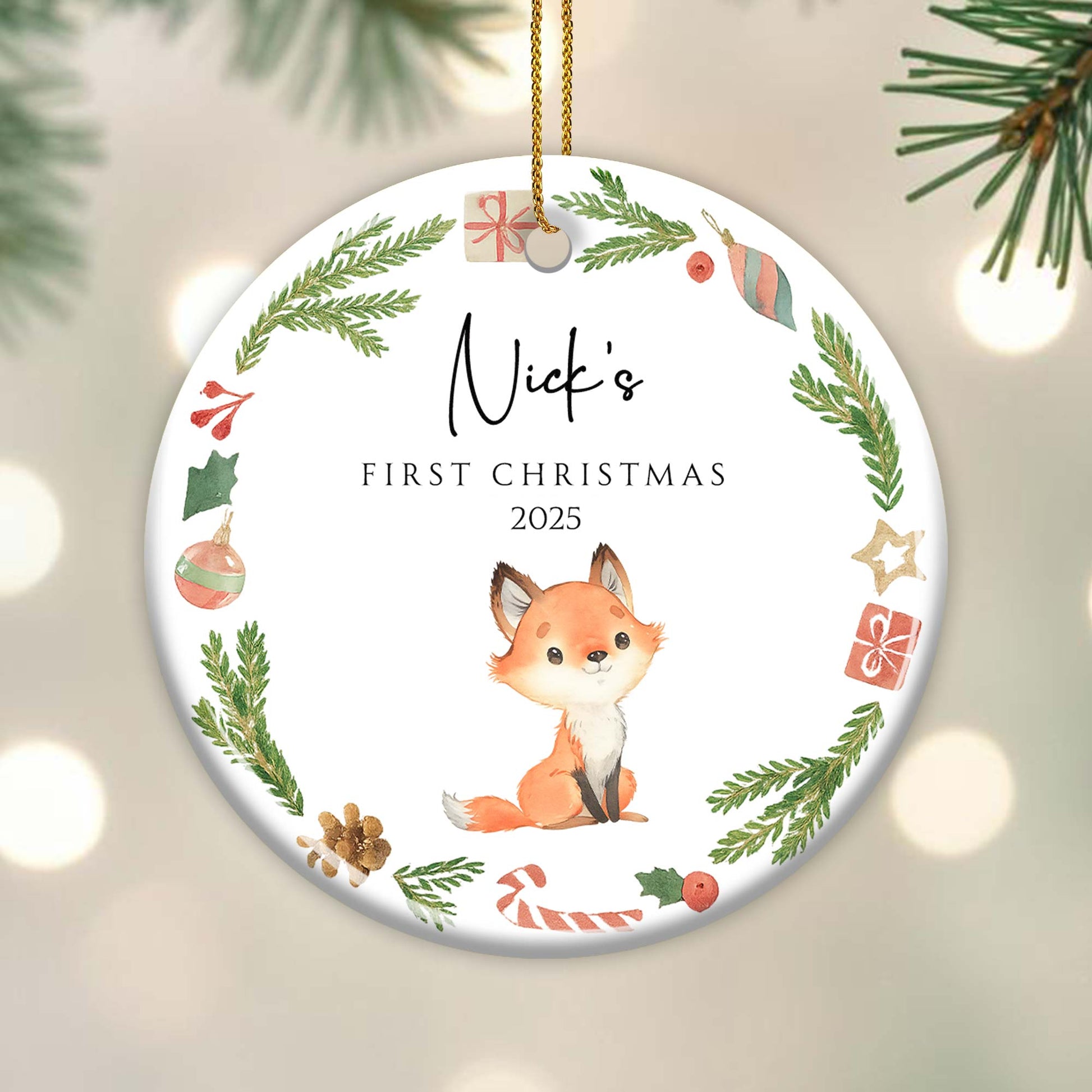 First Christmas With Adorable Forest Animals