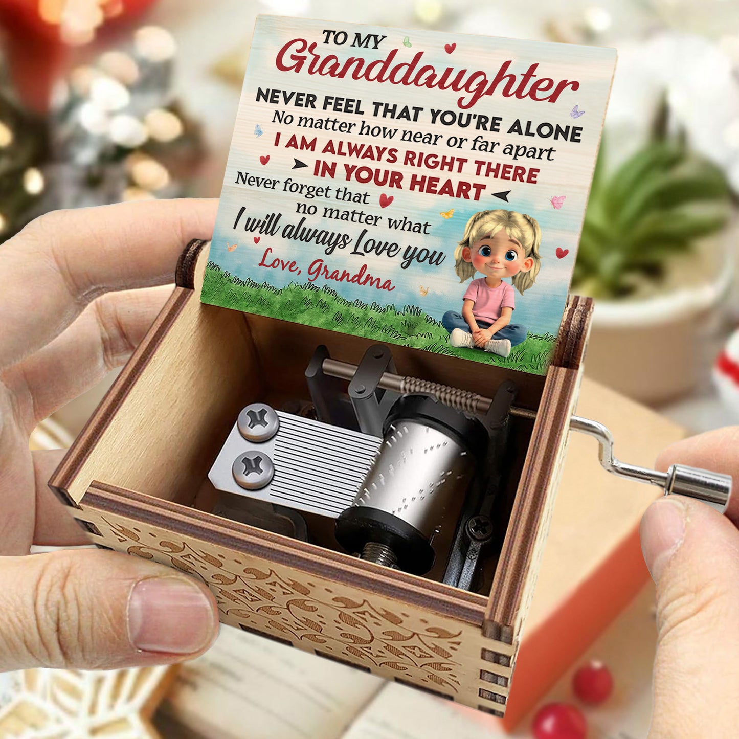 To My Granddaughter, Always Right There In Your Heart