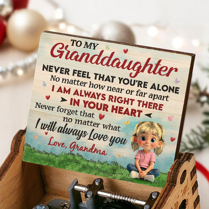 To My Granddaughter, Always Right There In Your Heart