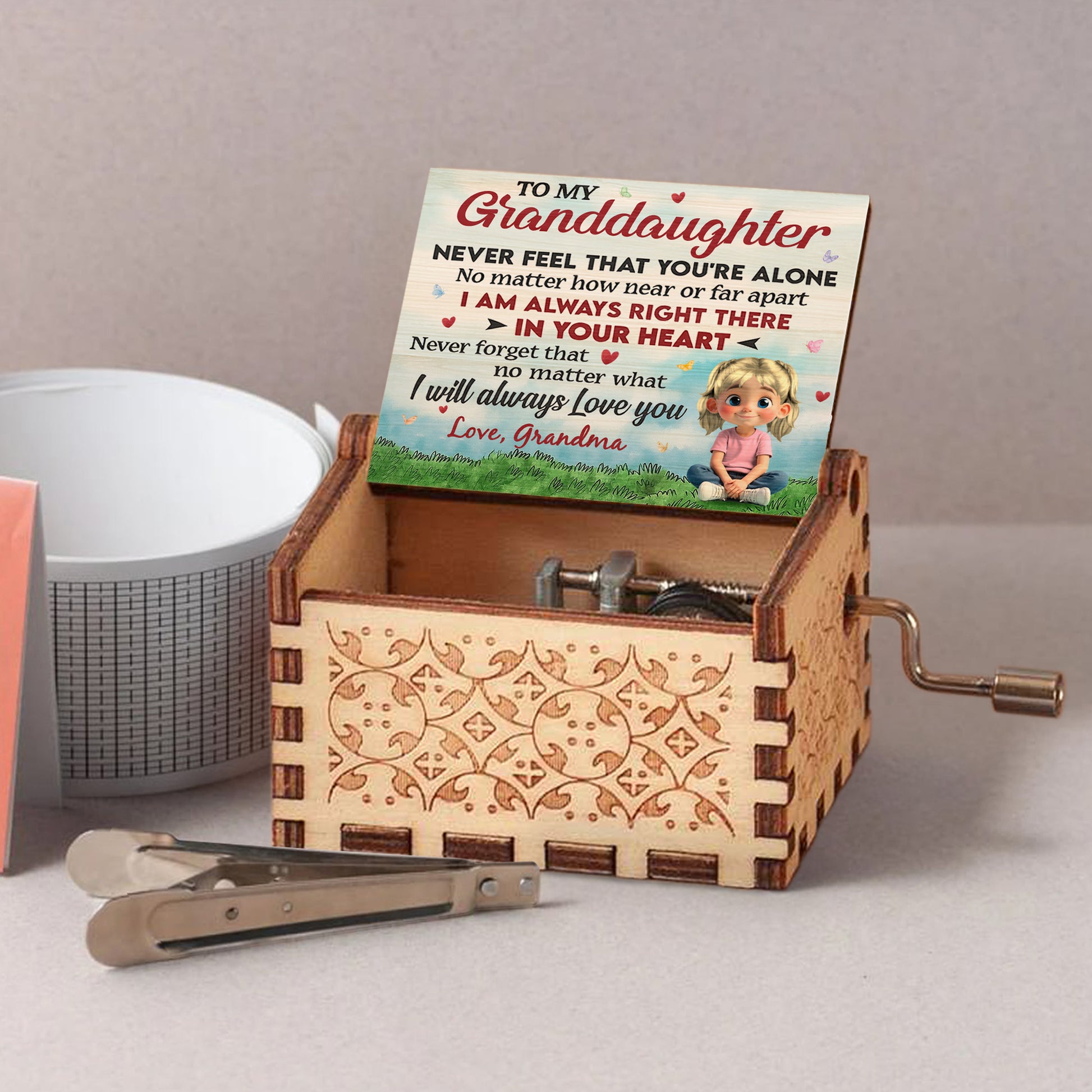 To My Granddaughter, Always Right There In Your Heart