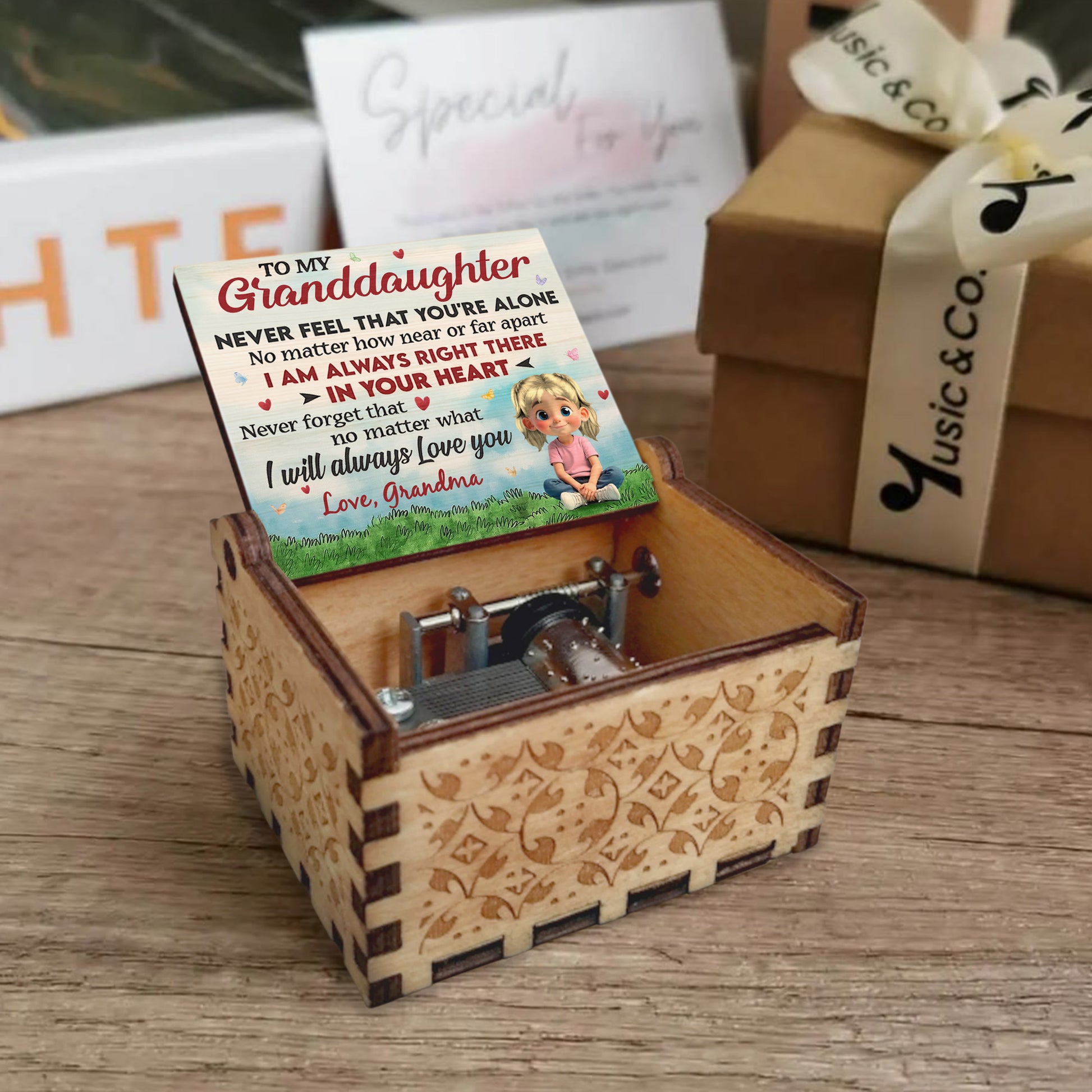 To My Granddaughter, Always Right There In Your Heart