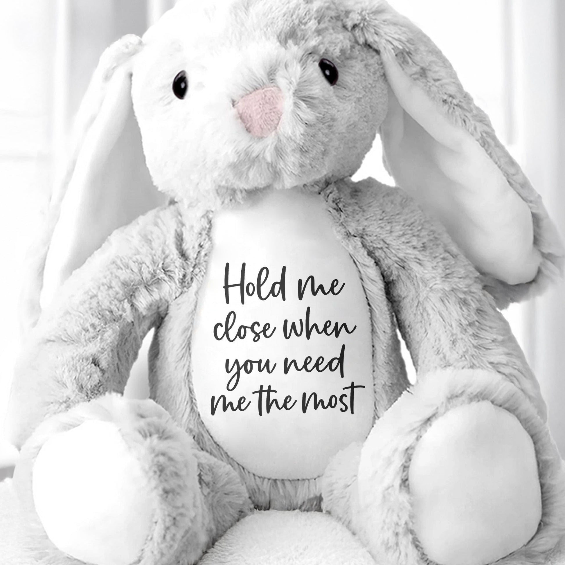 Hold Me Close When You Need Me The Most Stuffed Bunny