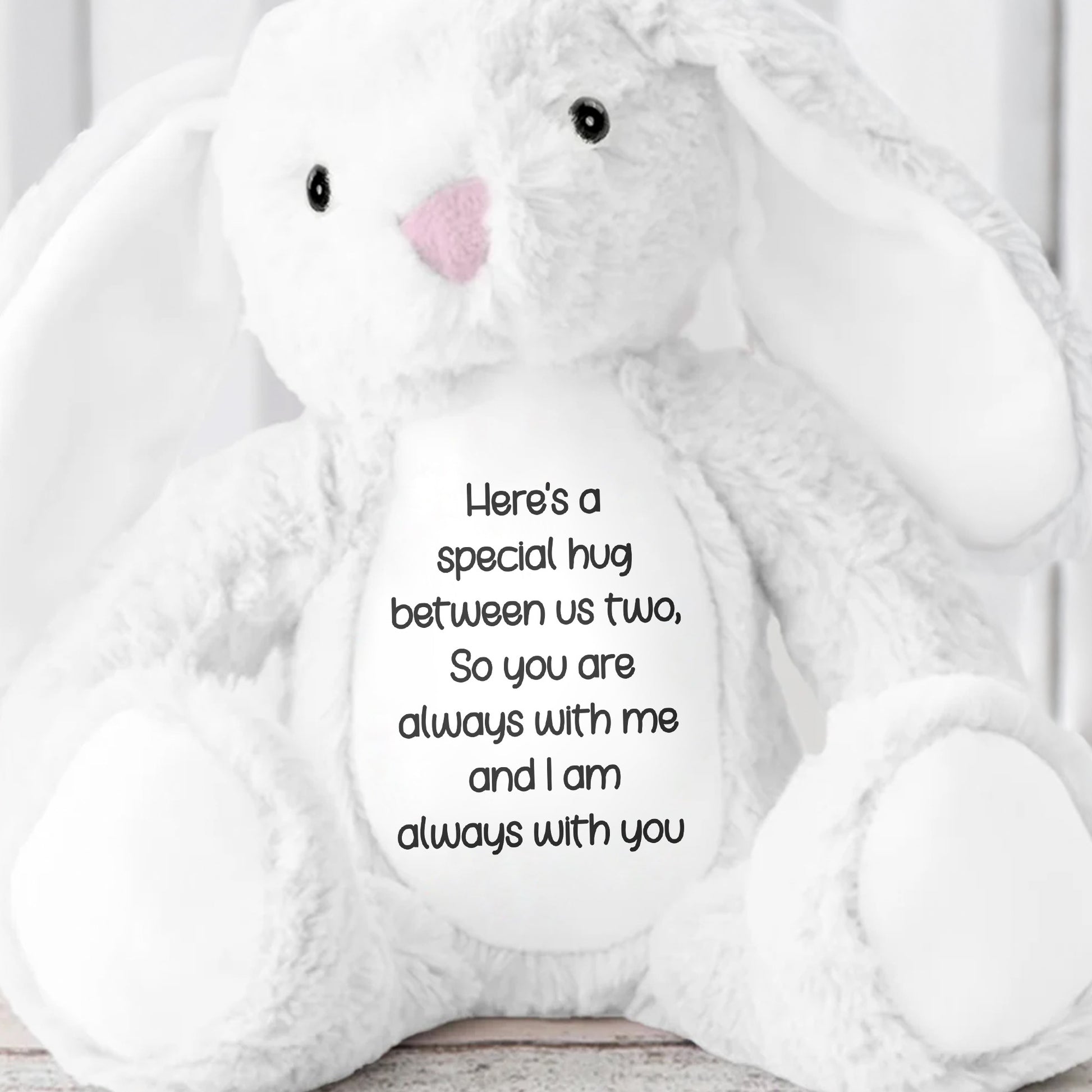 Special Hug Between Us Always With You Stuffed Bunny