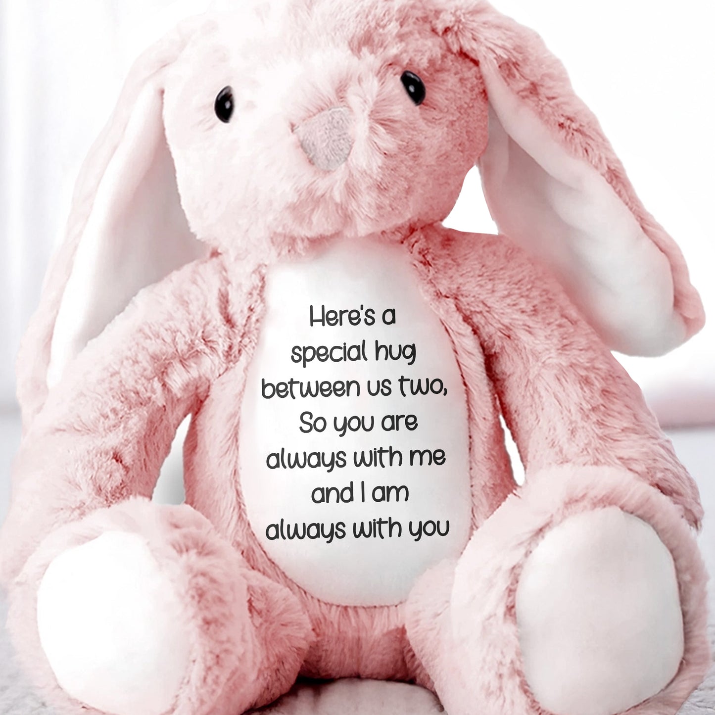 Special Hug Between Us Always With You Stuffed Bunny