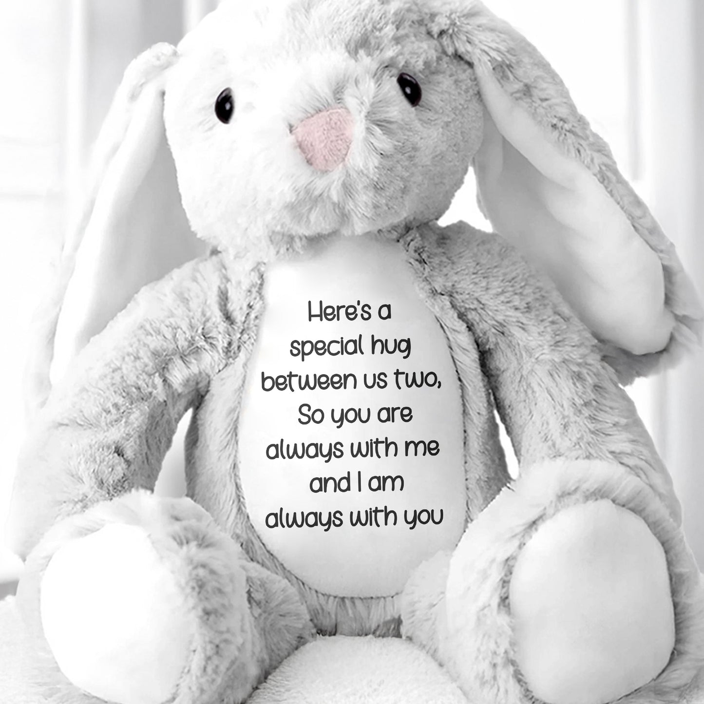Special Hug Between Us Always With You Stuffed Bunny