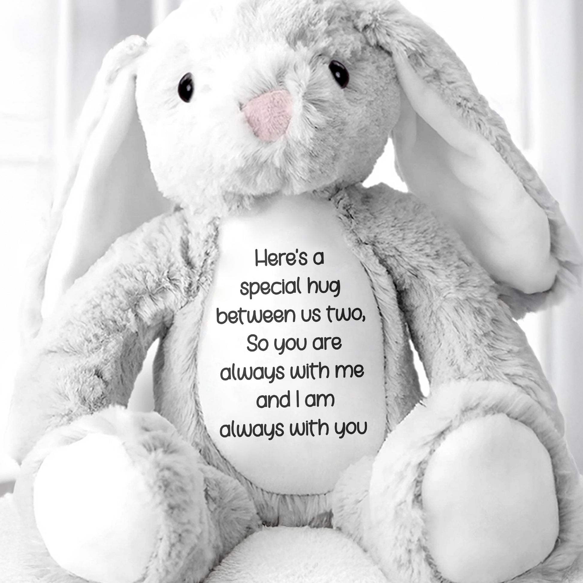 Special Hug Between Us Always With You Stuffed Bunny