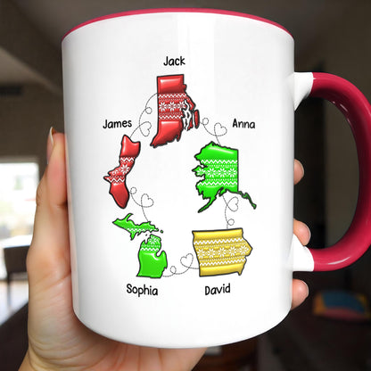 The Love Between Grandma And Grandkids, Christmas Mug