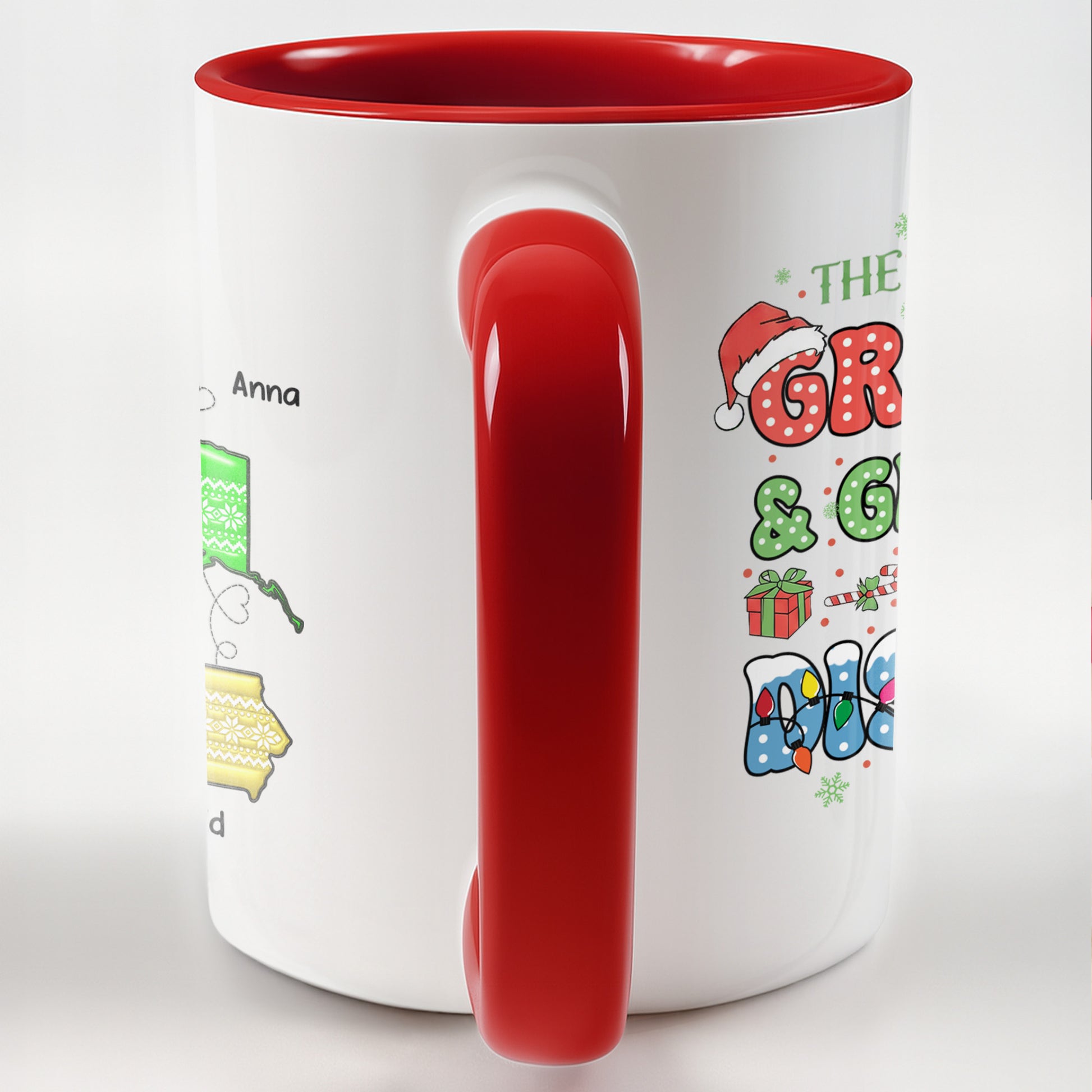 The Love Between Grandma And Grandkids, Christmas Mug