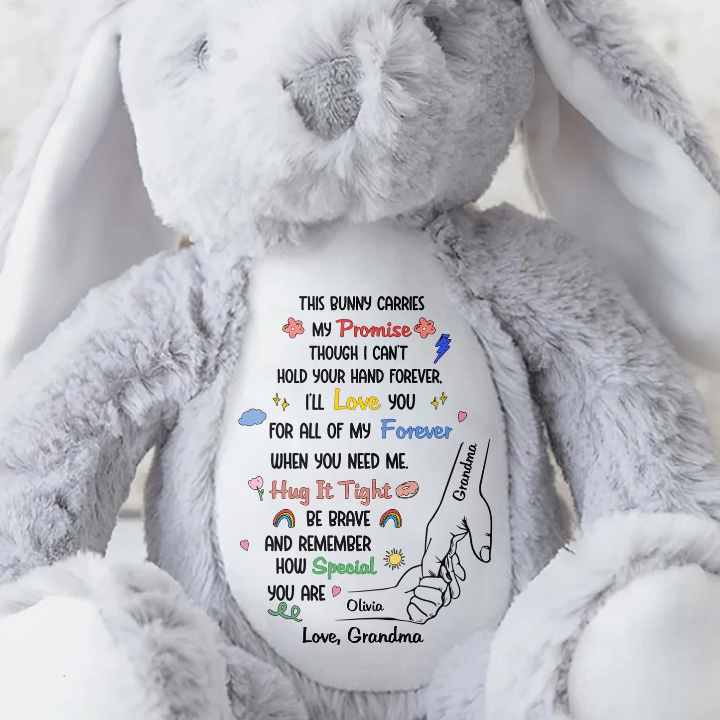 This Bunny Carries My Promise With Paws And Hearts