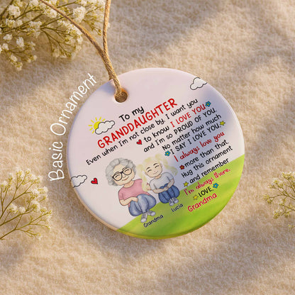 To My Granddaughter, Sun, Clouds, And Hearts