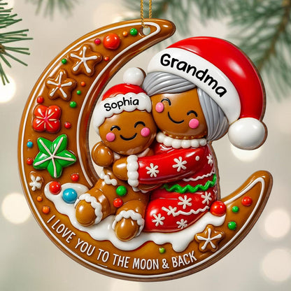 I Love You To The Moon & Back Gingerbread Ornament