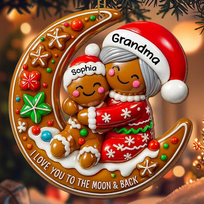 I Love You To The Moon & Back Gingerbread Ornament