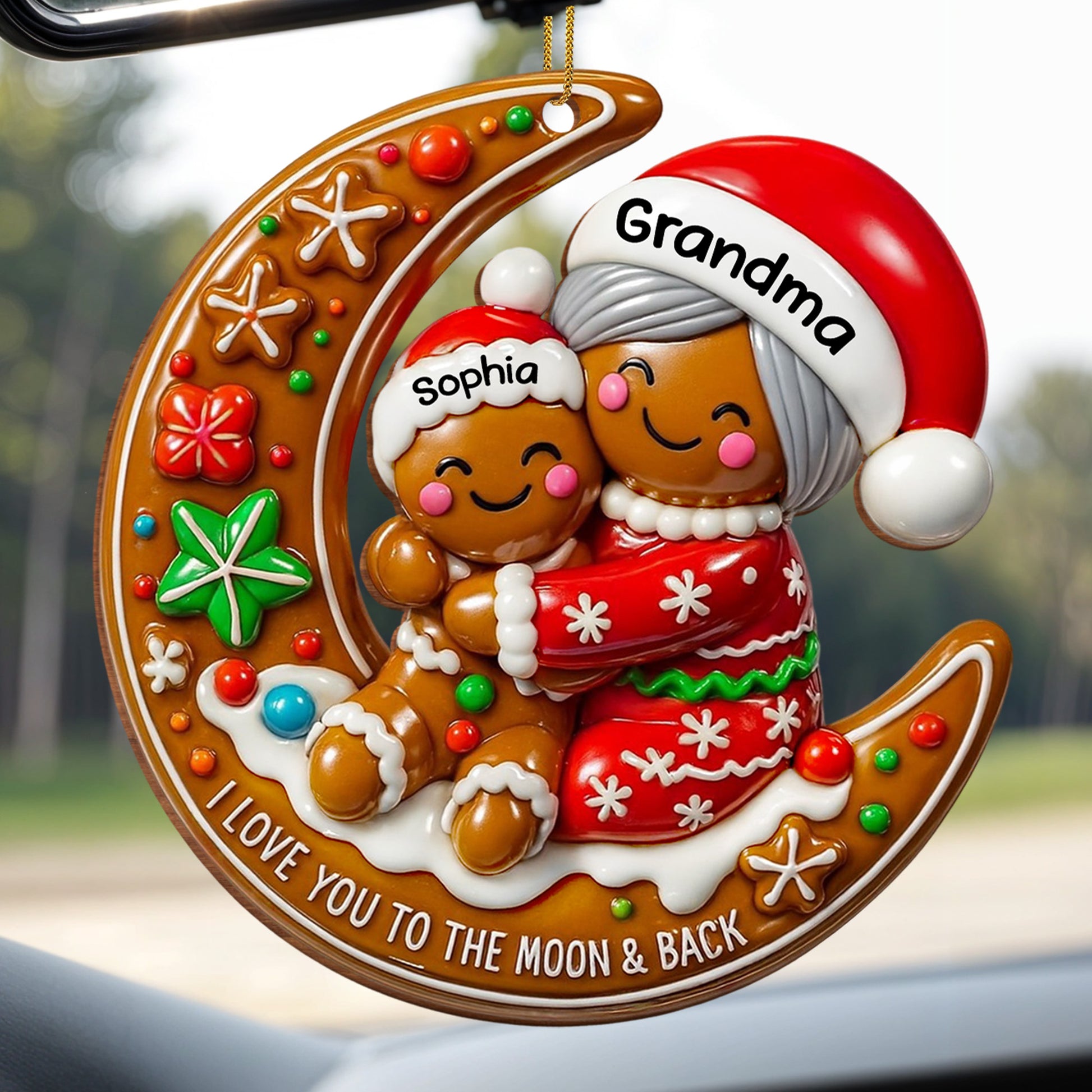 I Love You To The Moon & Back Gingerbread Ornament