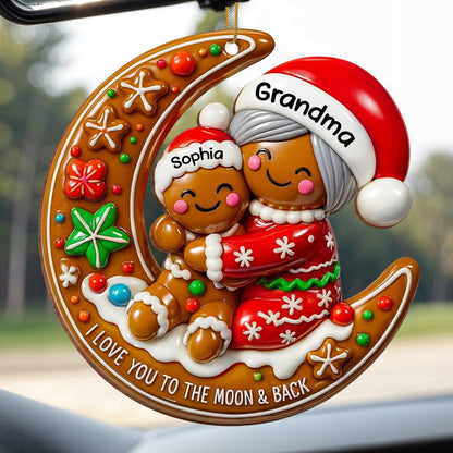I Love You To The Moon & Back Gingerbread Ornament