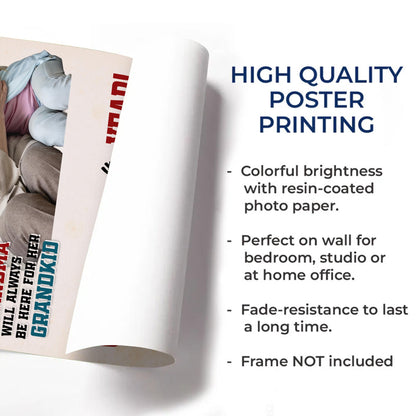 Special Edition Best Grandkid, Grandmother And Granddaughter - Personalized Custom Vertical Poster - GRK112_VPOS