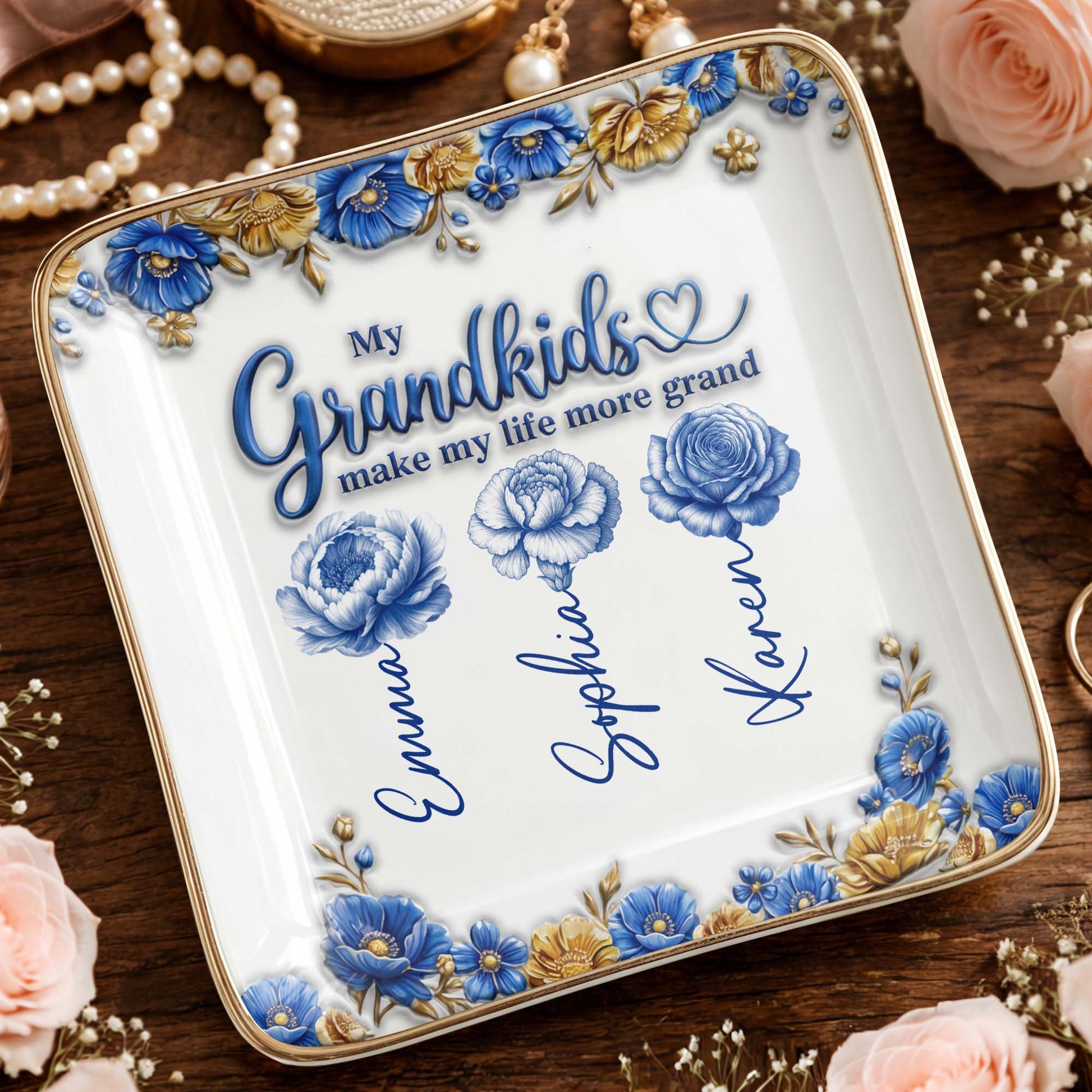 My Grandkids Make My Life More Grand Flowers