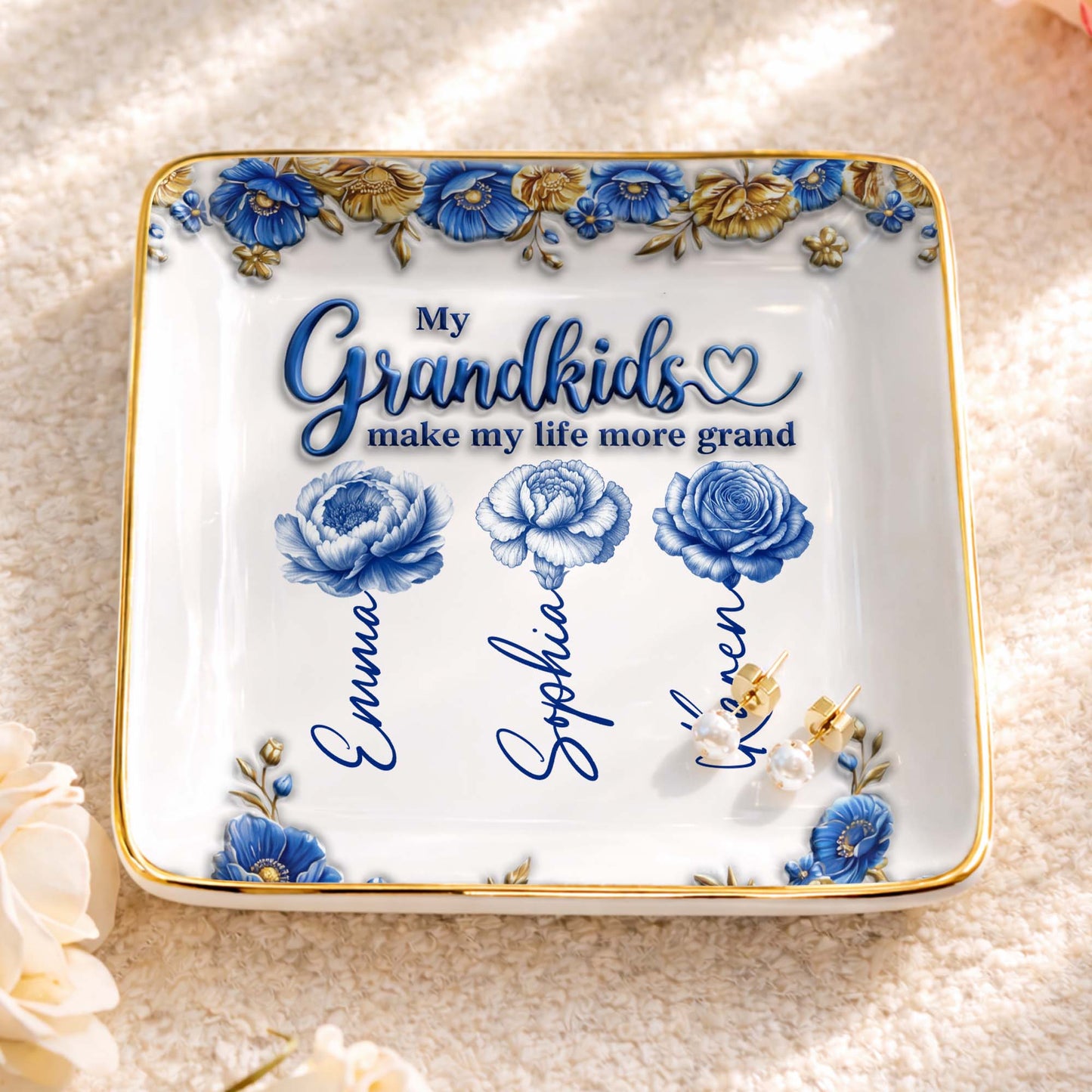 My Grandkids Make My Life More Grand Flowers