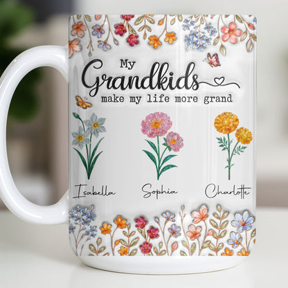 My Grandkids Make My Life More Grand With Flowers And Butterflies
