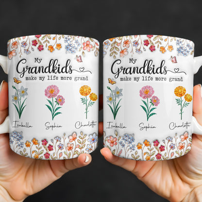My Grandkids Make My Life More Grand With Flowers And Butterflies