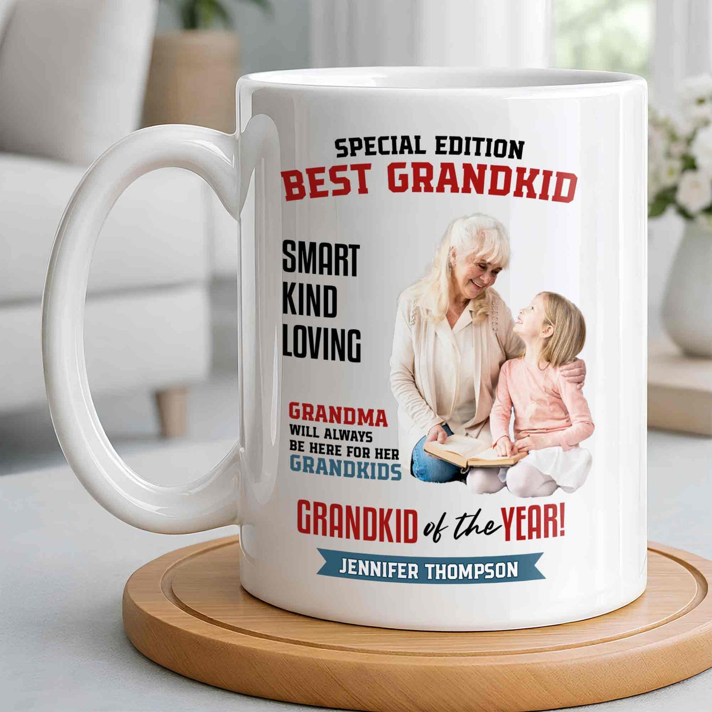 Best Grandkid Special Edition Smart Kind Loving Grandma With Photo