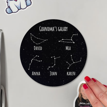 Grandma's Galaxy Personalized Fridge Magnet