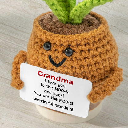 To The Moon And Back, Crochet Turtle And Flower Design