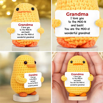 To The Moon And Back, Crochet Turtle And Flower Design