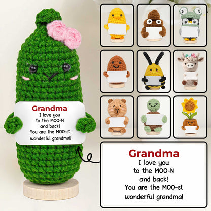 To The Moon And Back, Crochet Turtle And Flower Design