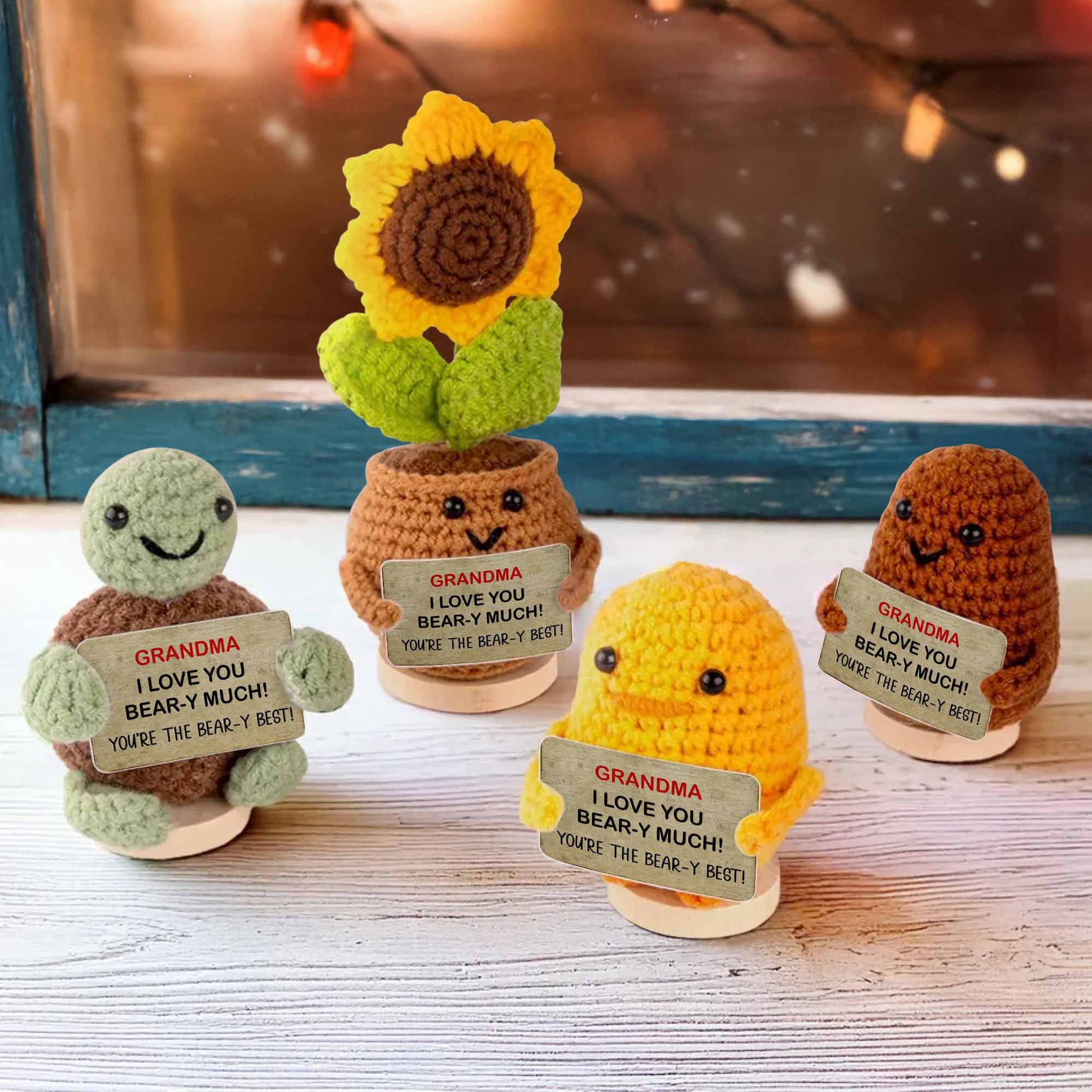 Grandma I Love You Bear-y Much Sunflower Bear And Duck