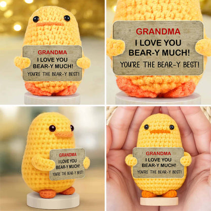 Grandma I Love You Bear-y Much Sunflower Bear And Duck