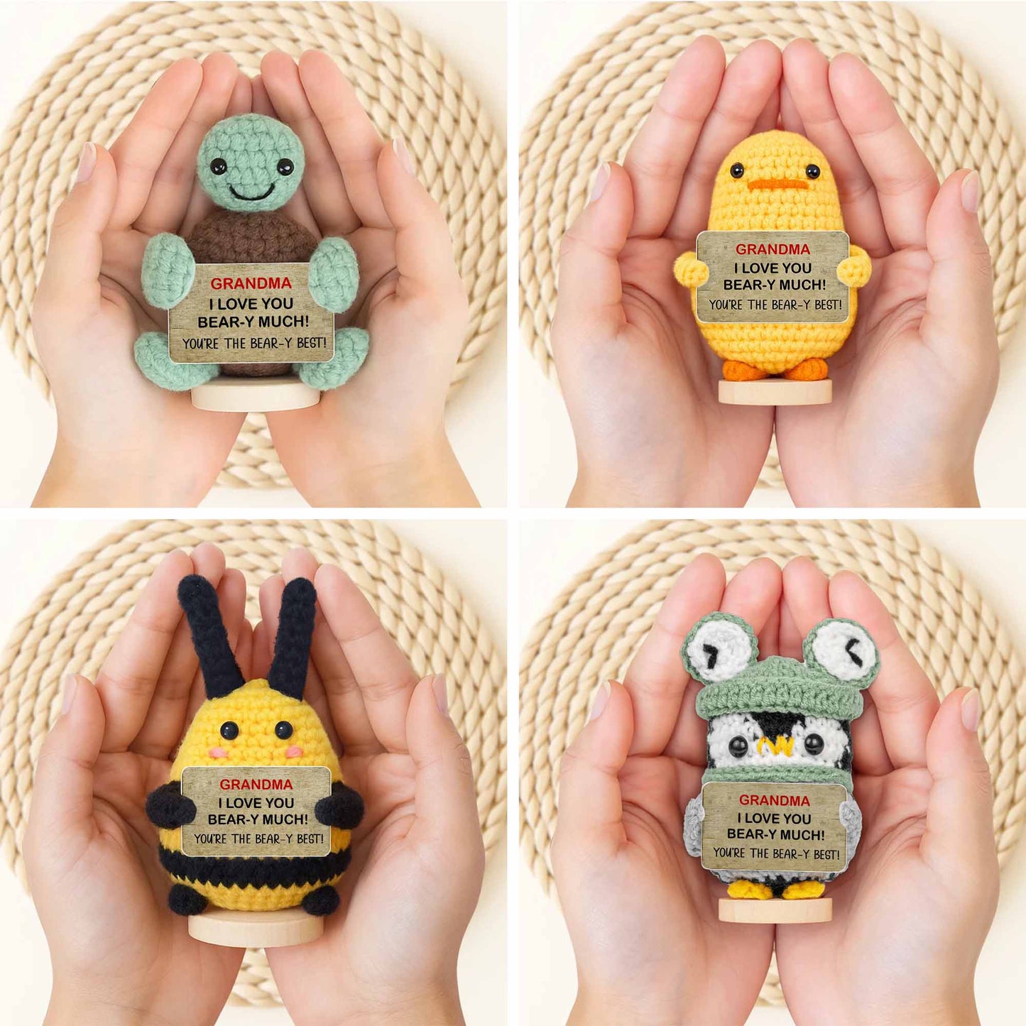 Grandma I Love You Bear-y Much Sunflower Bear And Duck